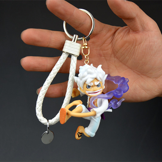 Una pieza hecha a mano Nica Luffy colgante periférico llavero grab máquina muñeca caja ciega TikTok adornos