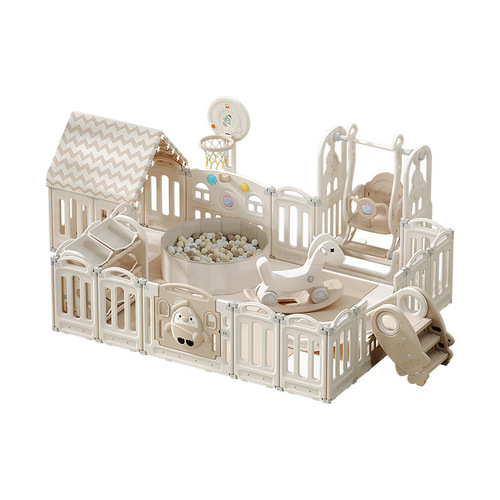 New Arrival Penguin Combination Fence Children's Game Protection Fence Milk Coffee Small House Game House Infant Crawling Fence