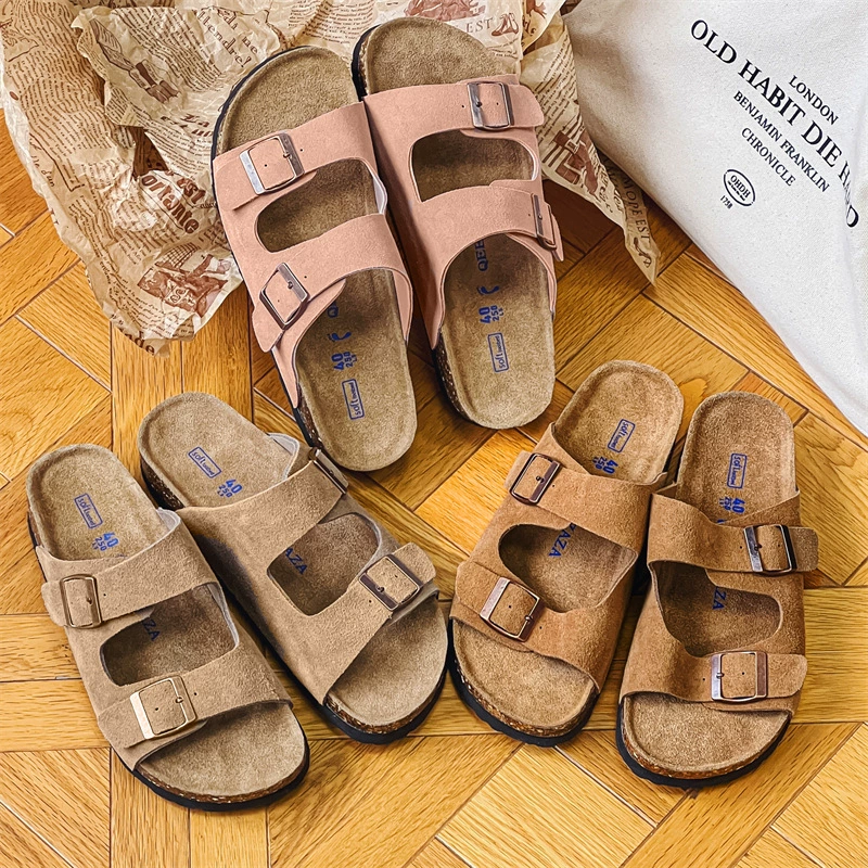 3500 кожаные холодные летние новые мужские и женские пары нишевые ботинки Birkenn на толстой подошве