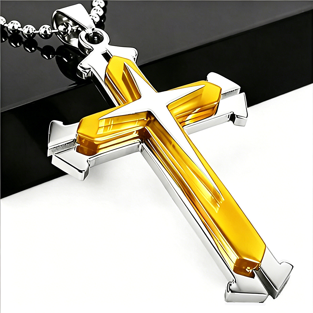 Collar con Cruz de Múltiples Diamantes 2026, Joyería de Moda, Estilo Coreano, Colgante para Hombre, Accesorios Modernos para Hombre, Éxito de Ventas en Taobao, Venta al por Mayor image 10