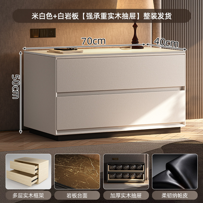 Taberna de cabecera armario de almacenamiento en un todo 2025 nuevo armario de almacenamiento de dormitorio doméstico de gran tamaño armario de madera maciza de lujo ligero