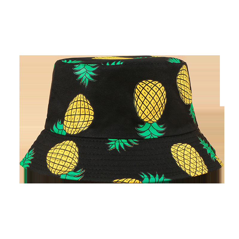 Verano nueva protección solar ala ancha estilo coreano piña pescador sombrero mujer moda todo partido casual lavabo sombrero Hombres estilo japonés