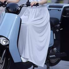骑车防晒衣护腿防走光半身裙子围裙夏季电动电瓶摩托车遮阳防晒裙