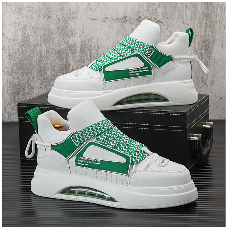 Herrenschuhe, kurze Herrenstiefel, trendige Freizeitschuhe, dicke Sohlen, kurze Jugendstiefel, modische High-Top-Sneaker, Martin-Stiefel für Herren_voghion.com