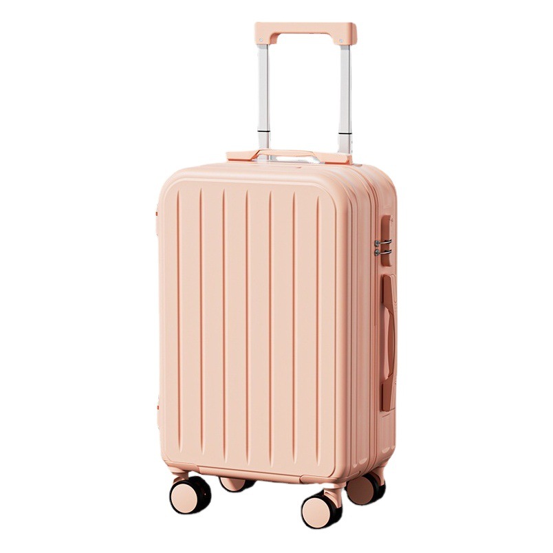 Pequeño equipaje fresco de gran capacidad multifuncional maleta color sólido estudiante trolley mudo universal rueda contraseña caja