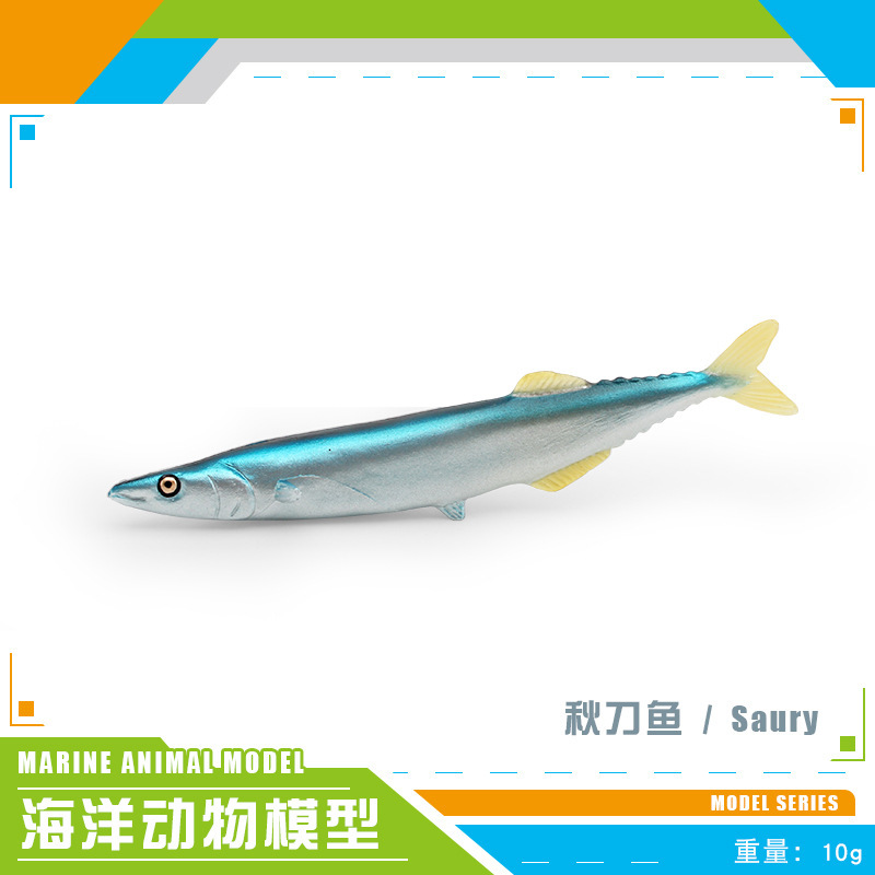 Exportación transfronteriza simulación de animales marinos conchas de cañón de peces, caparazones, atún, espada, peces voladores, adornos de modelo estático