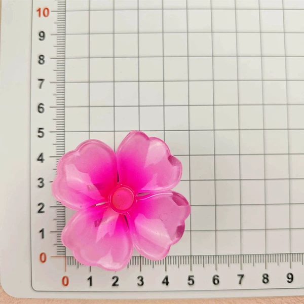4#Four-petal flower pink-5cm