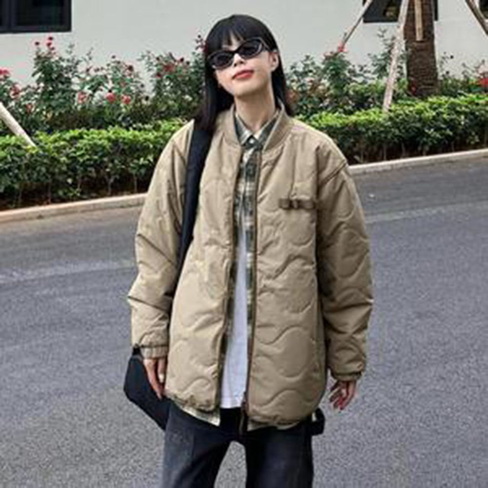 韩版冬季立领棉服女2025新款学生宽松加厚保暖面包服棉袄外套