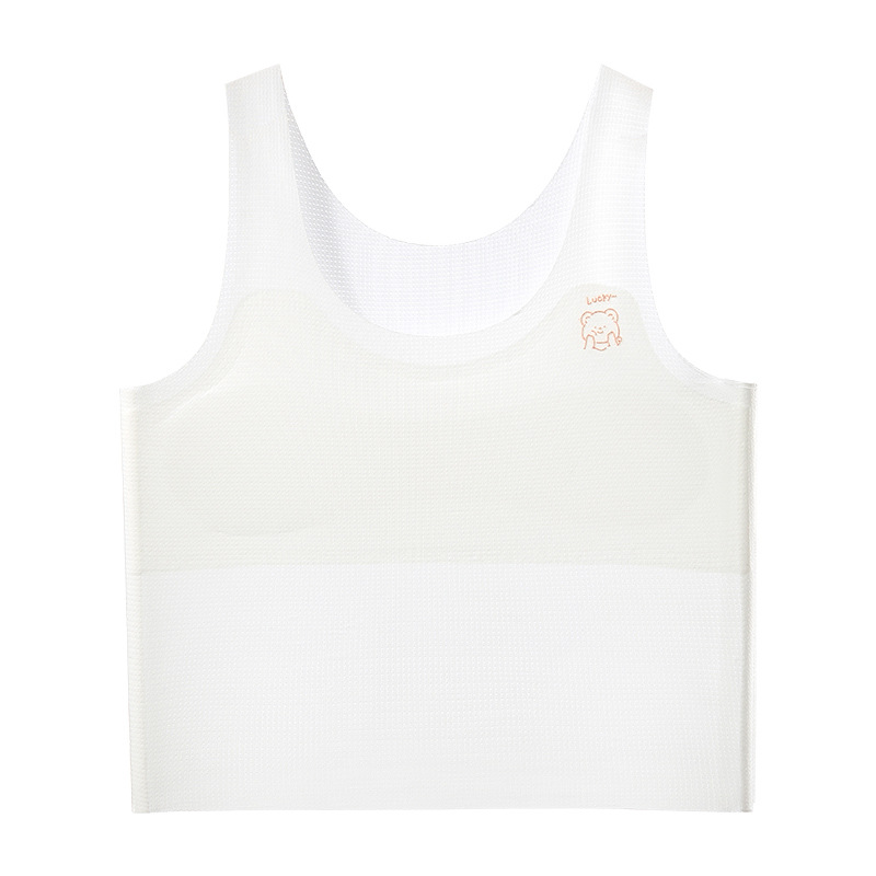 Tops de tubo para niñas adolescentes, sin costuras, suave y elástico, cómodo, agradable para la piel, transpirable, anticonvexos, no pegajoso, ropa interior para niñas