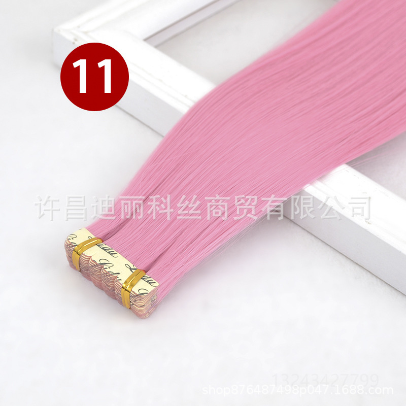 Tape In Extensions Película europea y americana pelucas de cabello para mujeres naturales invisibles sin marcas fibra química viscose cabello