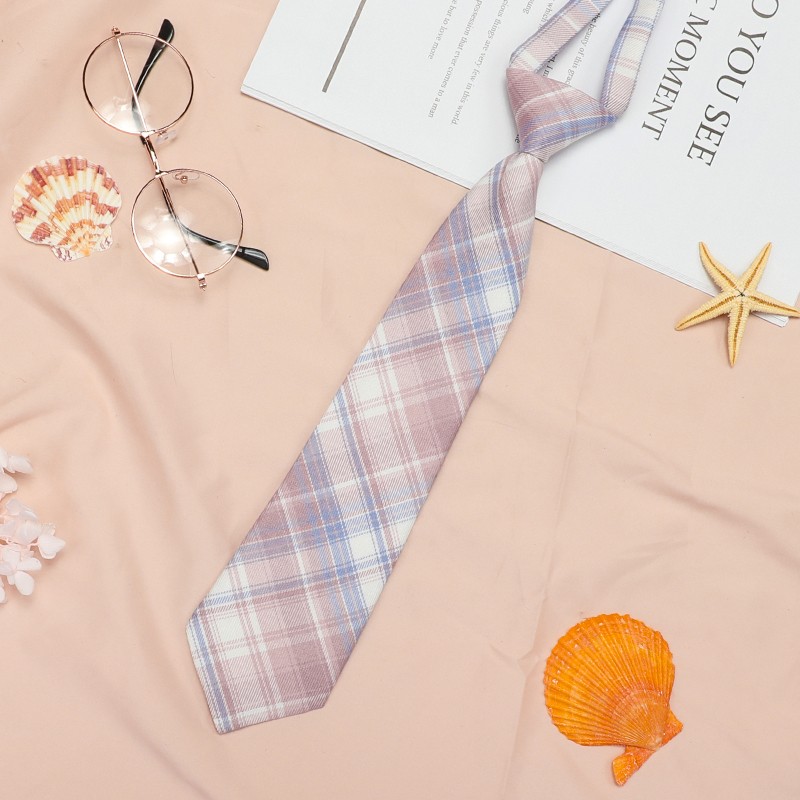 ↬↬↬연한 콩 페이스트 체크 무늬 넥타이 ↞ ↞ ↞