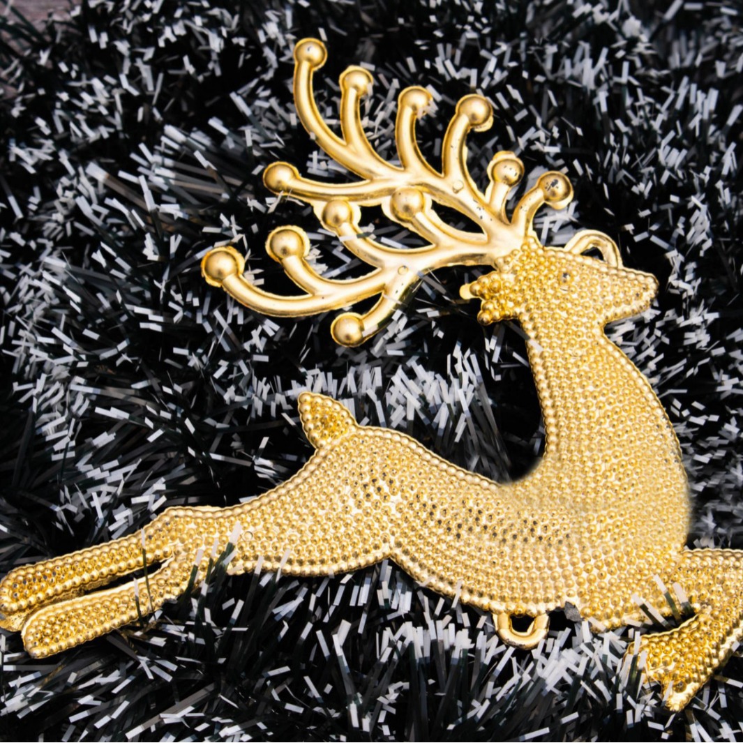 Decoraciones navideñas transfronterizas ciervos navideños colgantes campanas ciervos navideños alces decoraciones del árbol de navidad