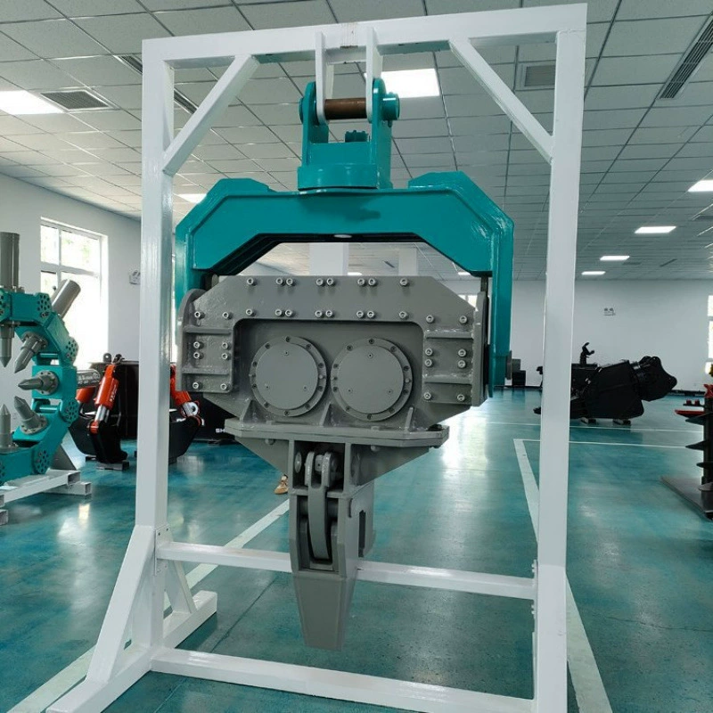 Навесное оборудование для экскаватора: высокочастотный гидравлический вибропогружной молот, малый вращающийся вибратор