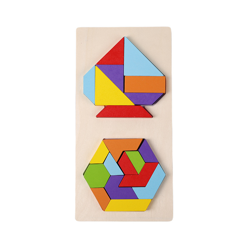 Madera Tetris juguetes de puzzle para niños bloques de construcción para niños y niñas de 3 - 6 años de edad puzzle puzzle