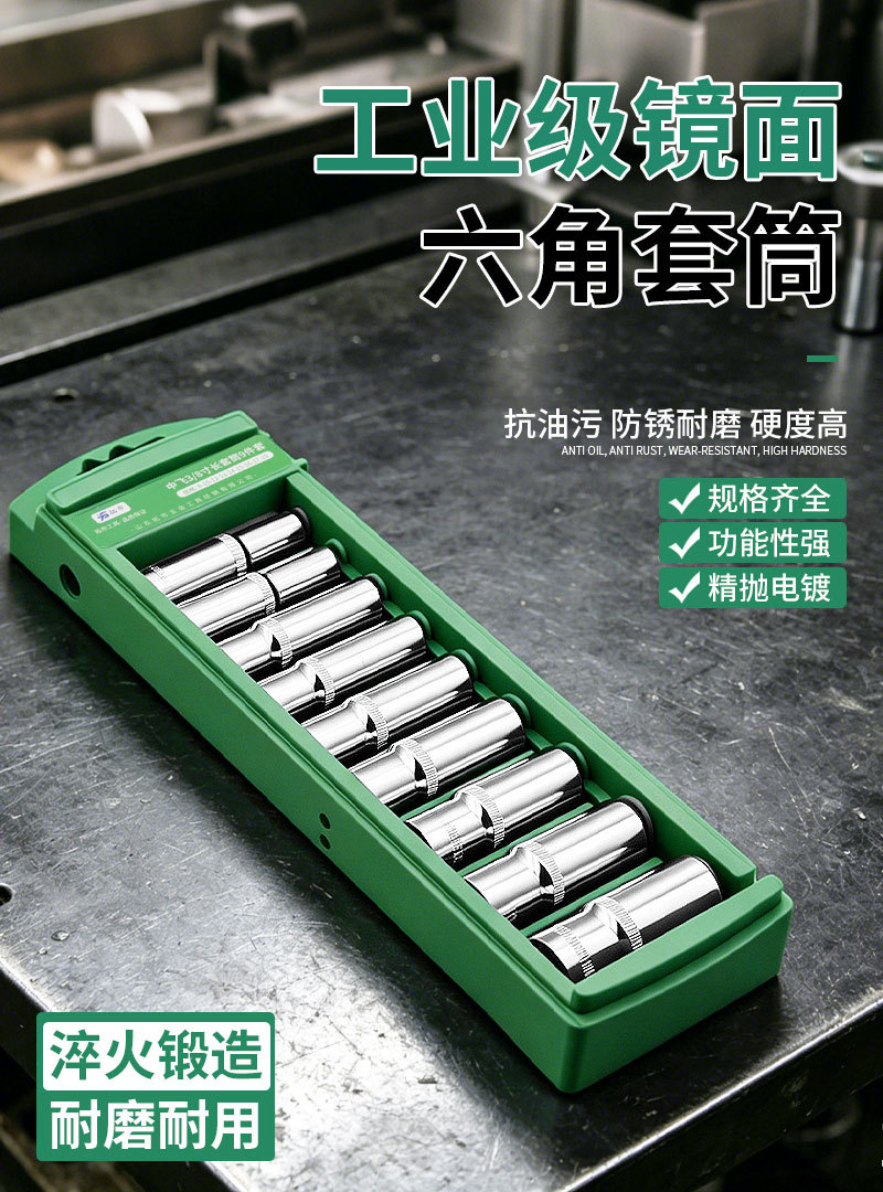 Large Socket Wrench Set, Ratchet Wrench, Medium Socket Wrench, Electric Wrench, Small Socket Wrench Set for Car Repair