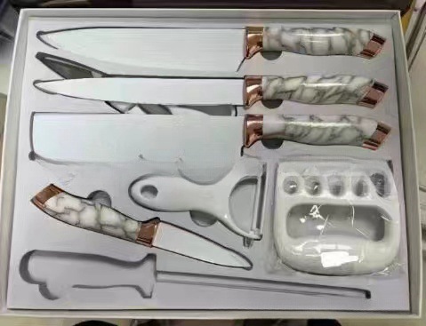 Fábrica Comercio exterior Venta Directa cuchillos ocho piezas traje cuchillos traje hogar rebanar cuchillo oso garra carne separador combinación utensilios de cocina