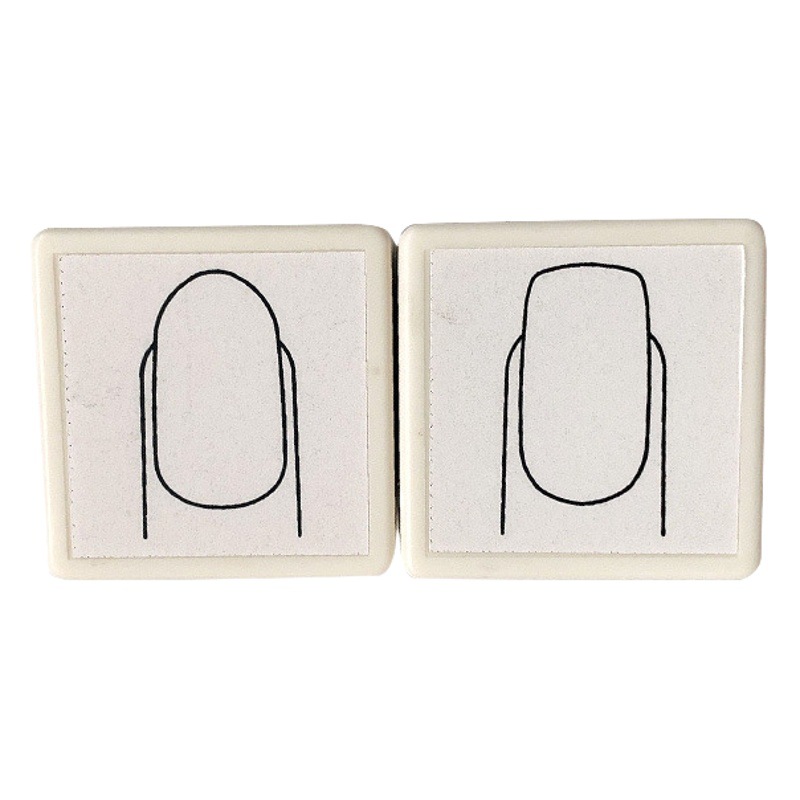 Manicura principiante Acuarela Pintado a mano de uñas práctica sello diseño un estilo sello molde DIY herramienta de producción