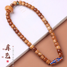 楼兰戈壁库克手串桶珠双圈男士老型菩提文玩佛珠念珠手持多款代发