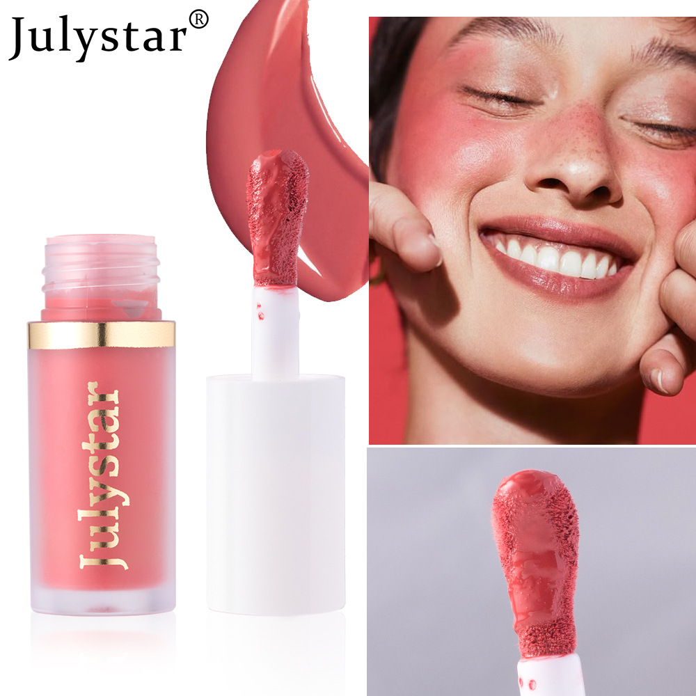 Julystar Facial Brightening High-Gloss Contouring Liquid, Lip Pearl Single Portable Moisturizing Blush Blush Wholesale undefined