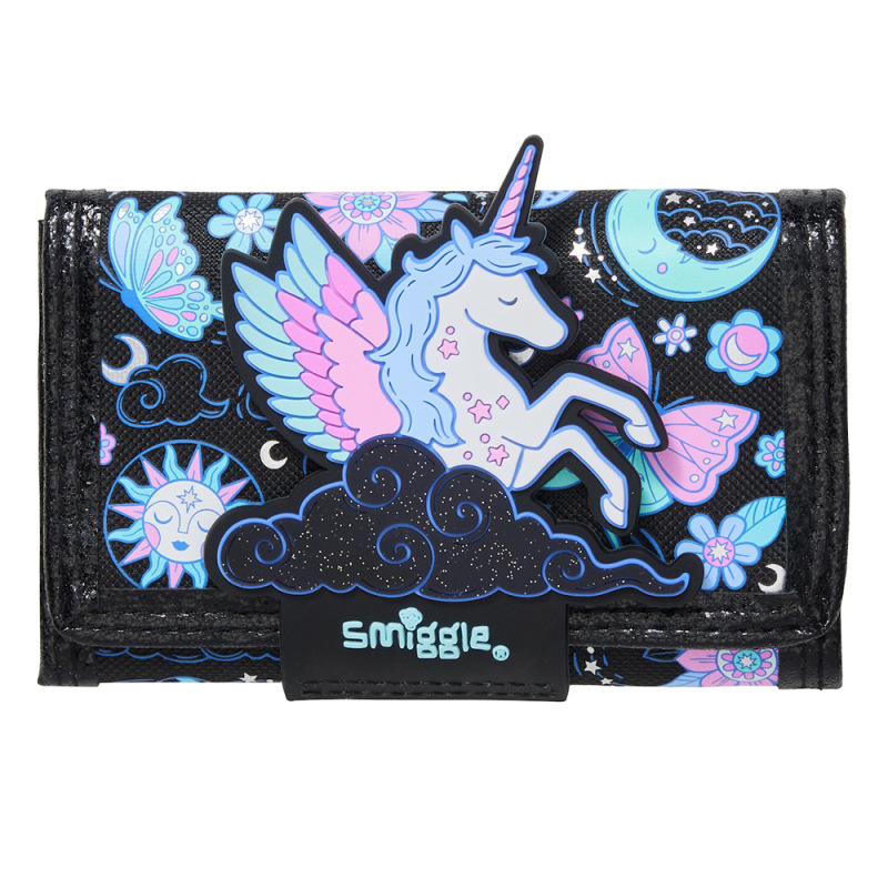 Australia smiggle estudiante titular de la tarjeta de la cartera de los niños plegable macho y hembra bus de dibujos animados titular de la tarjeta de regalo de cumpleaños