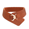 Universal elastic suitable with a skirt, dress, waist belt, European style, crocodile print