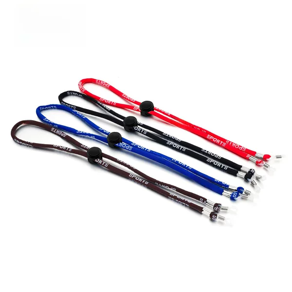 Glasses with rope hanging neck anti-drop lanyard children adult children sports polyester with adjustable hanging chain rope wholesale
