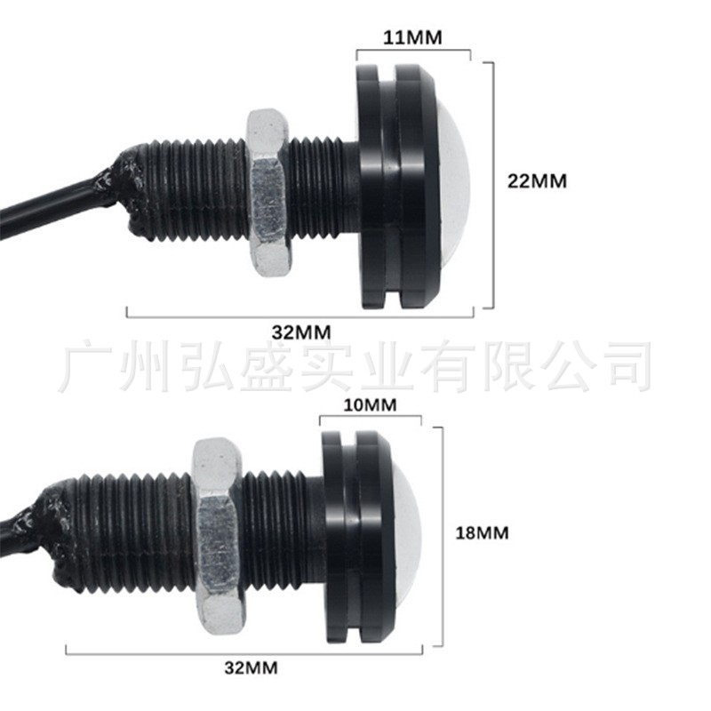 Tcyato Popular Modified Light Motorcycle Led Strobe 18mm 23mm Car Truck/Mountain Bike 12V Eagle Eye