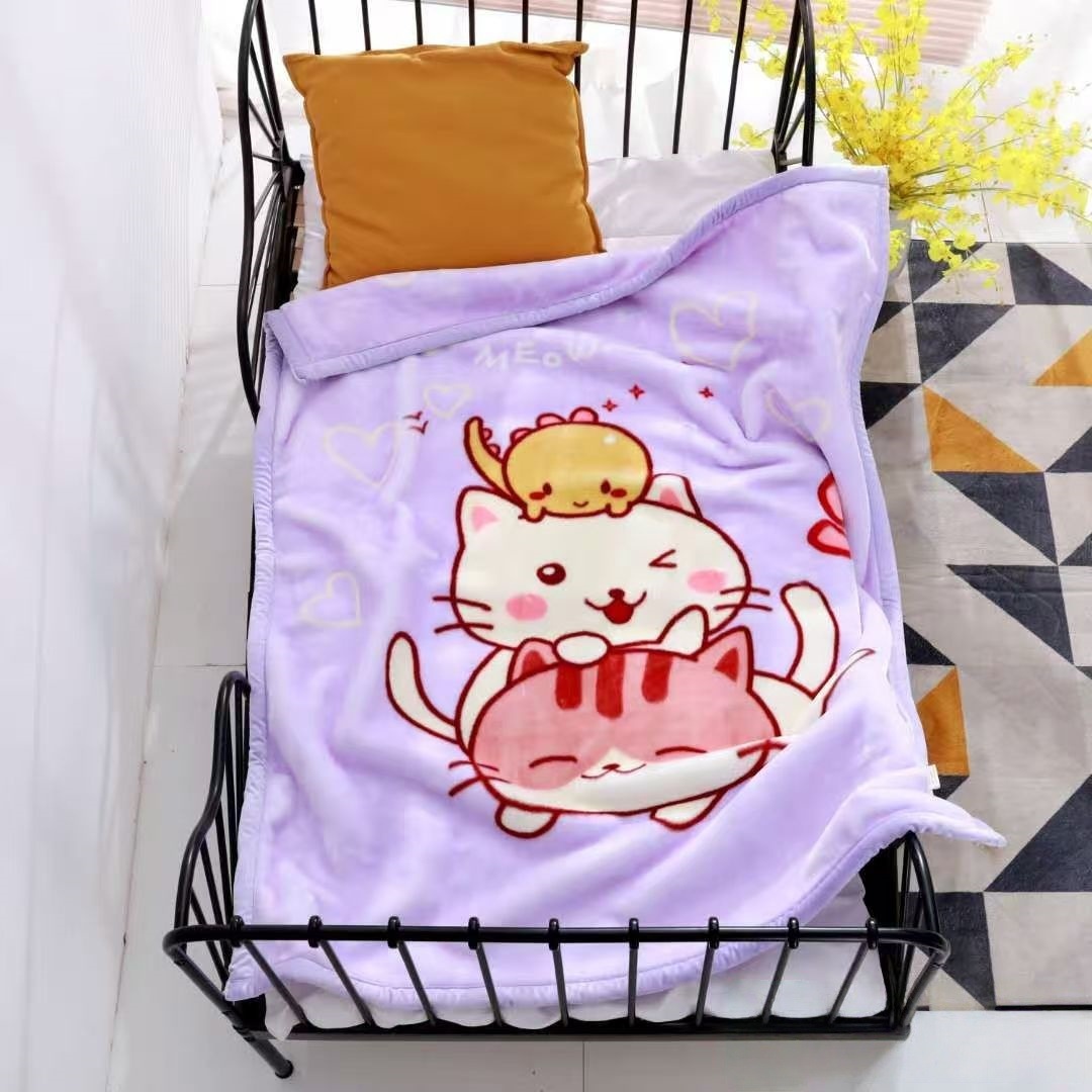 Naughty cat-purple (110*140) about 1.2kg