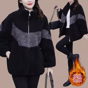 [Original Double-sided Plush] Ladies 2024 New Autumn and Winter Small fleece-lined Thickened Jacket