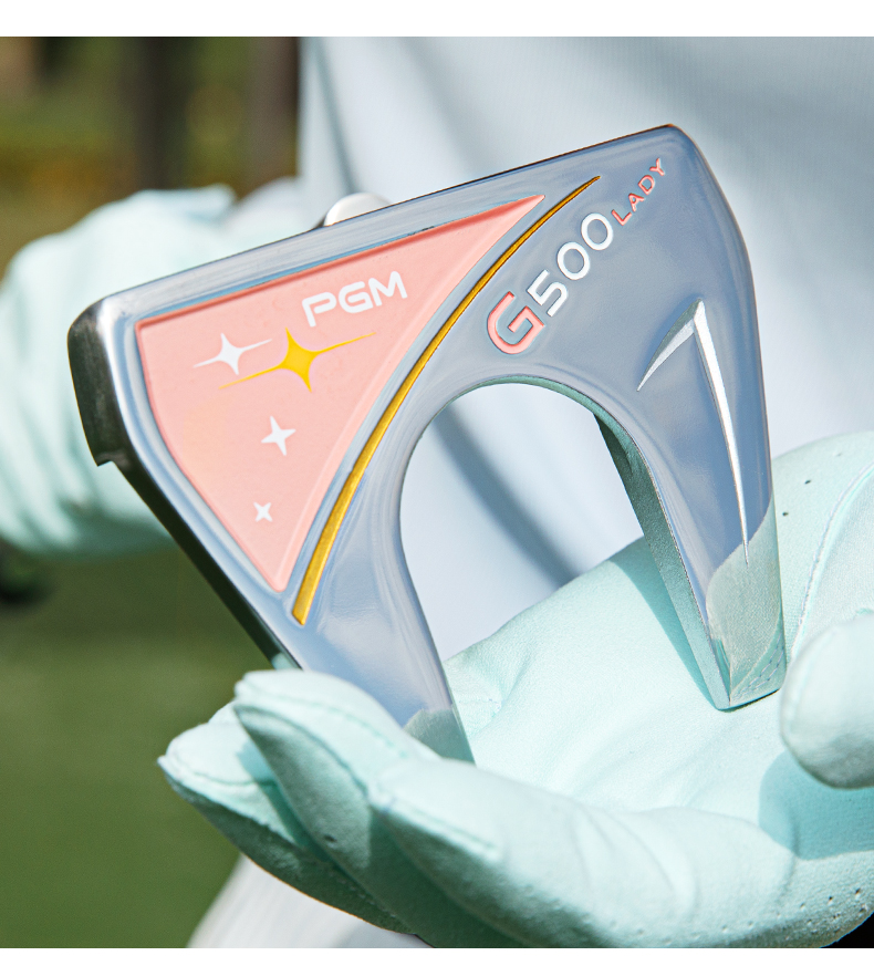 Gậy putter golf nữ PGM G500 thân thép không gỉ, trọng tâm thấp, có vạch ngắm — Hồng san hô Gậy putter (Thân thép) Tặng đầu gậy TUG079, Trắng tím Gậy putter (Thân thép) Tặng đầu gậy TUG079 chi tiết 10