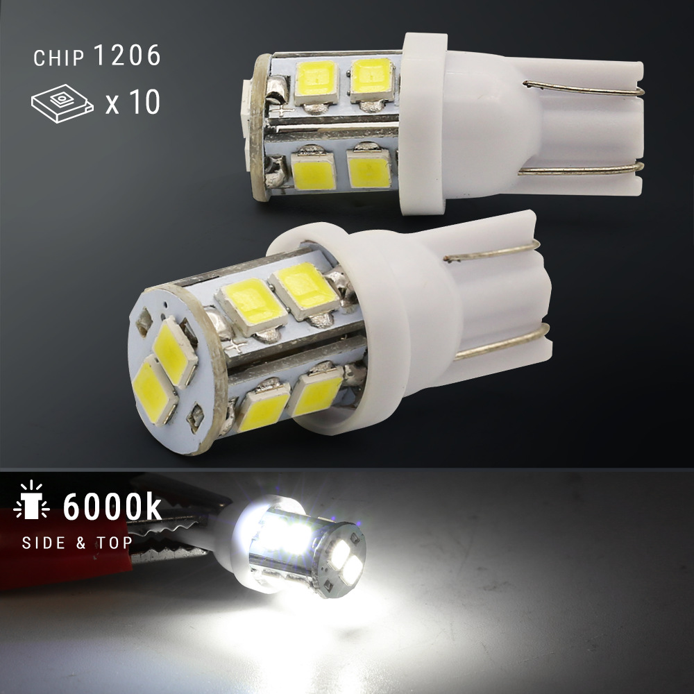 Auto LED conjunto de 20PCS lámpara de techo T10 lámpara de ancho de doble punta lámpara de lectura lámpara de matrícula lámpara interior image 4