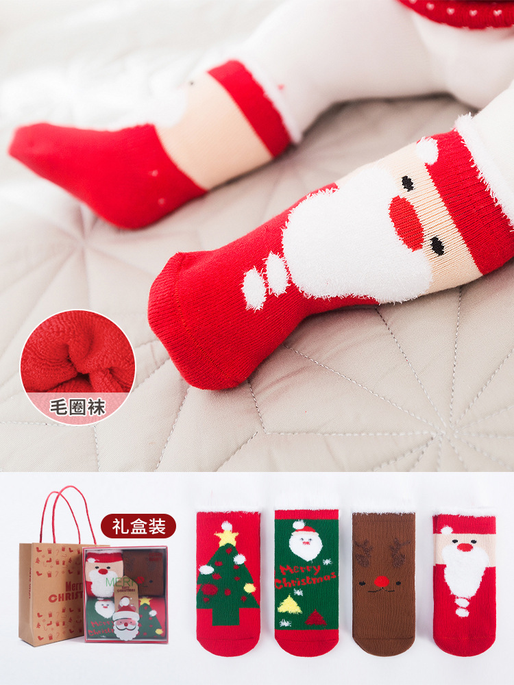 Calcetines para bebés calcetines de Navidad para niños calcetines para niños calcetines