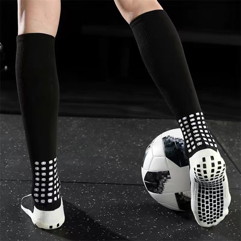 クロスボーダーアマゾンロングチューブサッカーボーイズ大人男性と女性ふくらはぎ厚みのあるタオル底ネット膝上トレーニングスポーツソックス|undefined