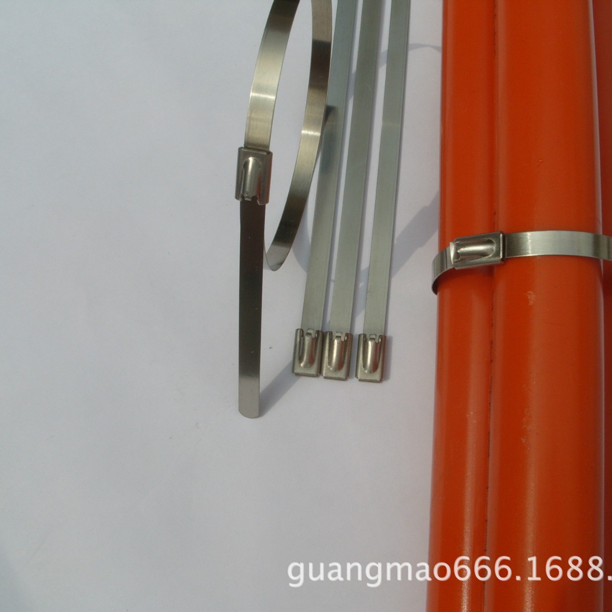 不锈钢电缆扎带 8*250 扎带批发喷塑 阶梯不锈钢扎带201