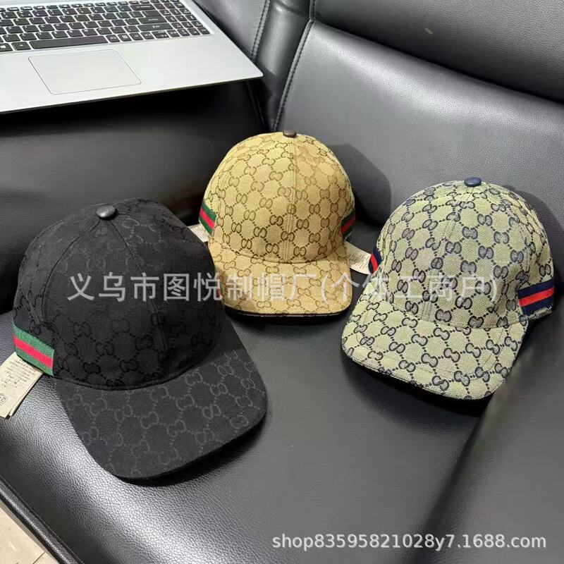 Cross-border European and American British-style fashion baseball cap with G letter embroidery, high-profile unisex duckbill cap, sun protection hat Cross-border European and American British-style fashion baseball cap with G letter embroidery, high-profile unisex duckbill cap, sun protection hat