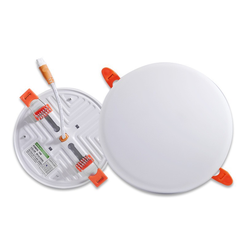 Lámpara de panel pequeño sin borde abierto libre LED ajustable ultra delgado techo oscuro gran iluminación balcón techo