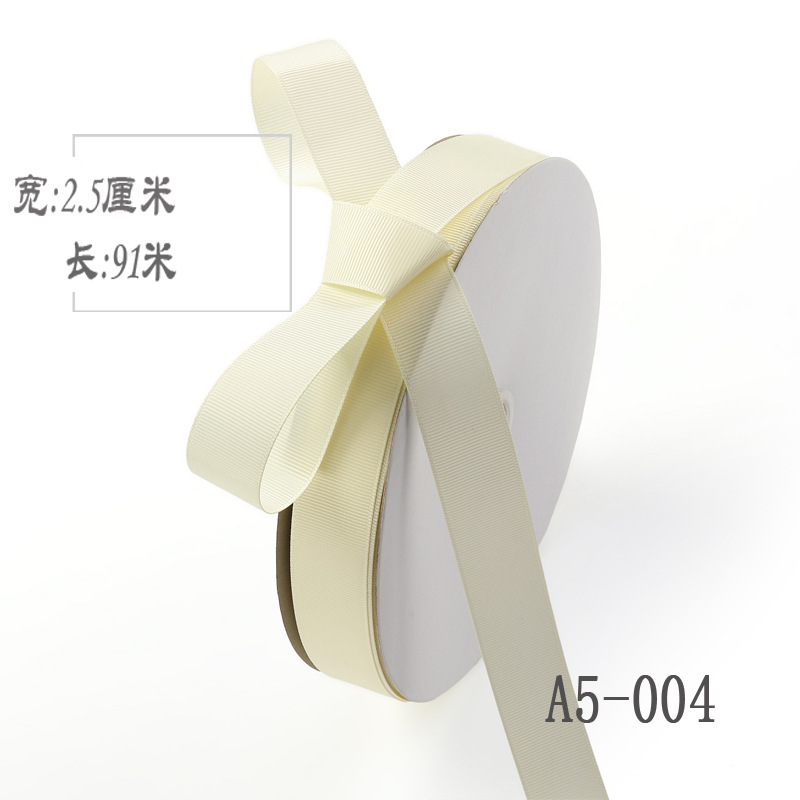 2,5 cm de alta densidad costilla cinta ramo de seda fruta caja de regalo embalaje color Ropa Accesorios hilo de unión cinta