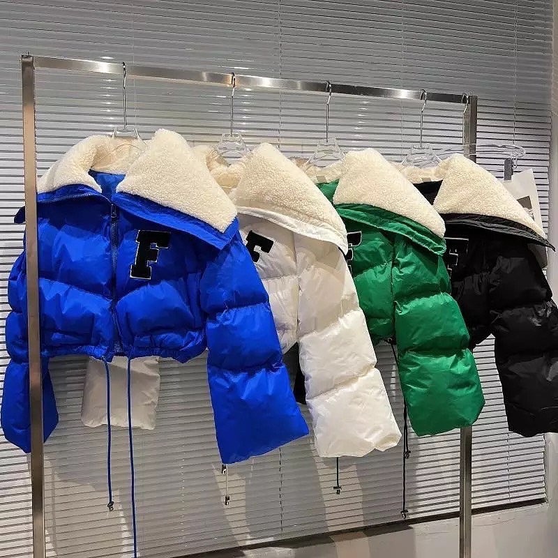 Abbigliamento donna bavero patch ricamo manica lunga cardigan coulisse dolce strada colpo pane vestiti_voghion.com
