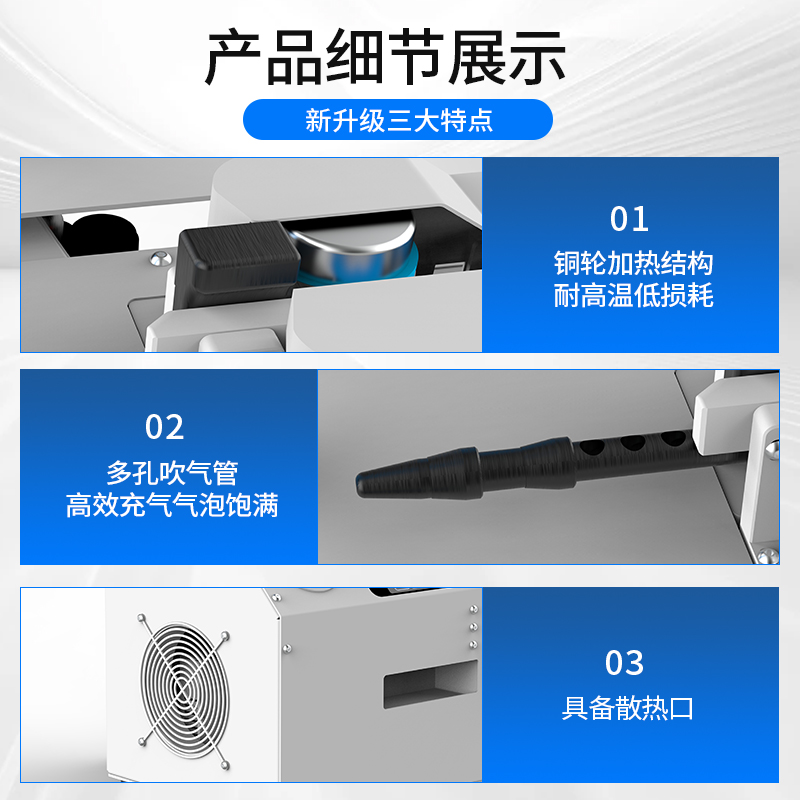 j8快递缓冲气垫充气机气泡打包全自动防震葫芦鞋撑气泡膜机膜枕g3