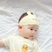 卤门个新生儿护3宝宝纯棉薄款婴儿帽子护一帽女夏季月发带囟0胎帽
