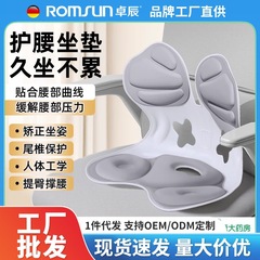 卓辰护腰坐垫人体工学久坐办公室腰靠背一体成人椅垫腰部支撑