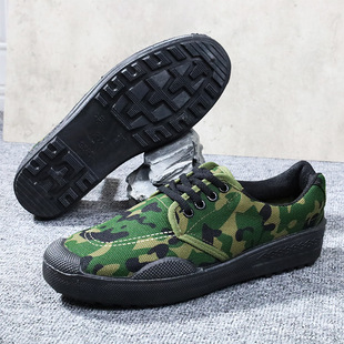 Men's and Women's Liberation Construction Site Camouflage Shoes, Labor Protection Shoes, Rubber Shoes, Work Shoes, Military Training Shoes, Low-Top Shoes, Non-Slip Labor Wholesale