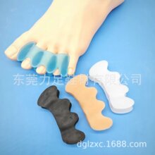 跨境SEBS脚趾分离器三孔夹脚矫正器日用防痛柔软硅胶脚指分趾器
