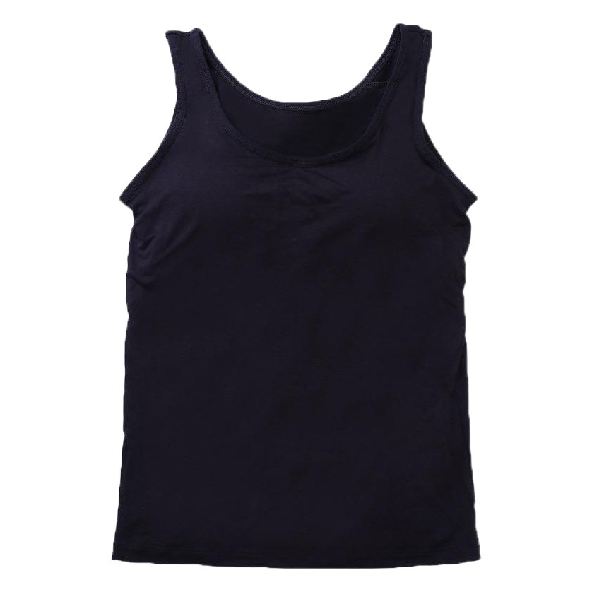 6ヤードの6色のモーダルは胸のパッドの一体式のガーターのベストの女性の運動のヨガの底のシャツの固定のカップを持ちます。