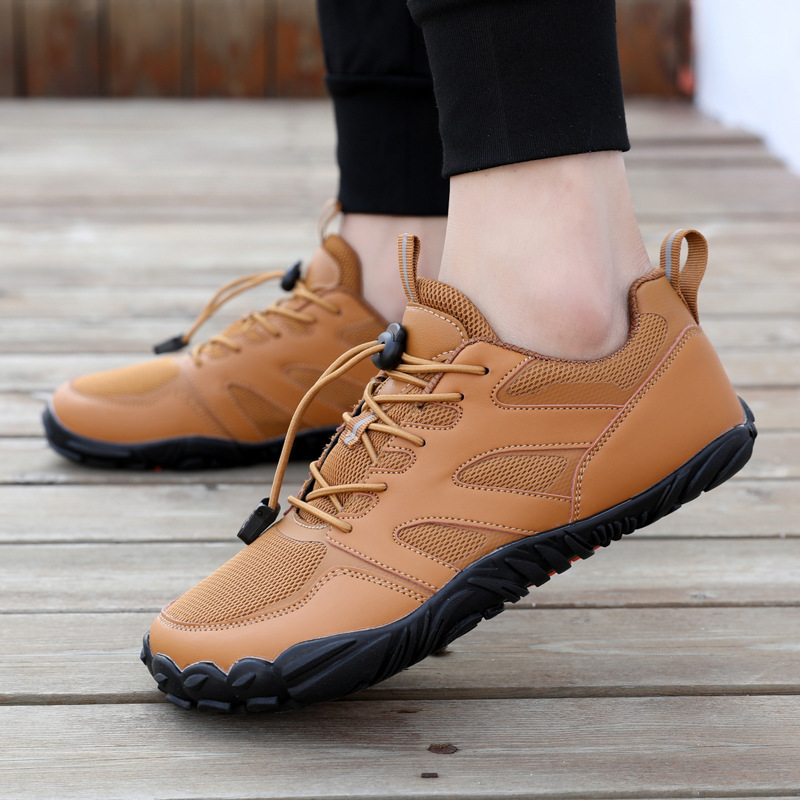 Men's Cross-Border New Five-Finger Water Shoes, Outdoor Breathable Hiking and Cycling Shoes, Couple's Barefoot Hiking Shoes