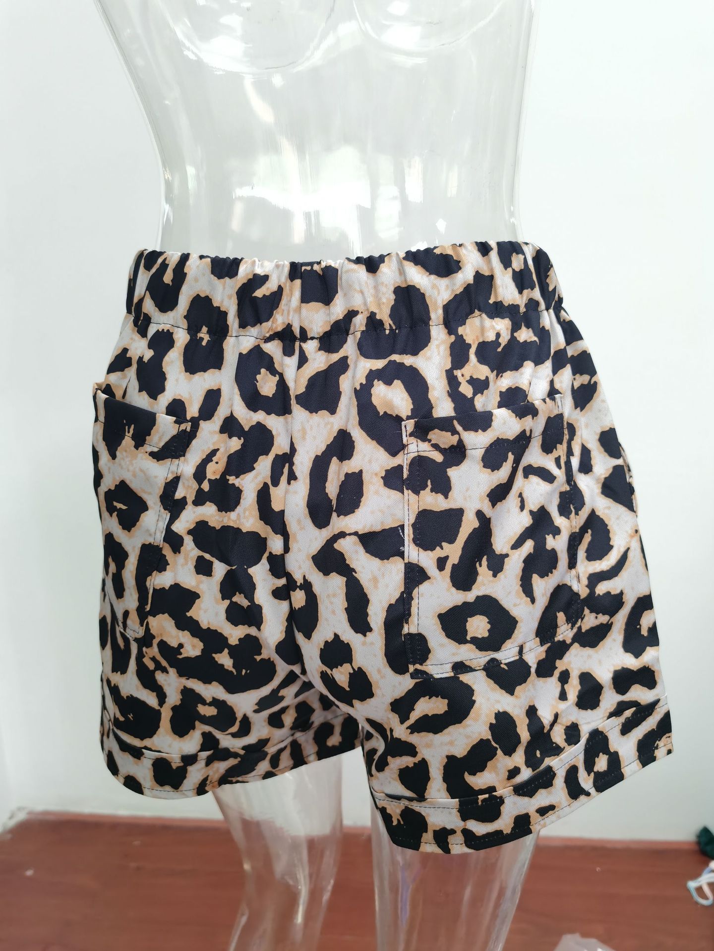 Women's Clothing Casual High-Waisted Shorts Summer Tie Belt Loose Wide Leg Pants_ecoleips.com