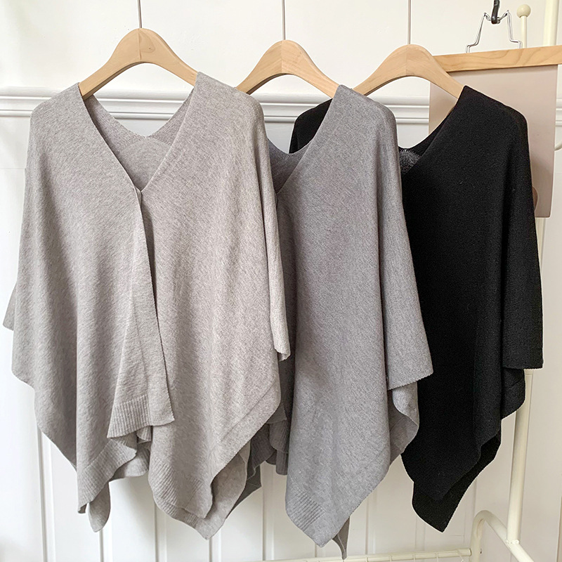 Mantón de protección solar capa larga de todo fósforo cárdigan de punto de moda mujer aversión a la piel blusa de estilo occidental de verano fino turismo color sólido