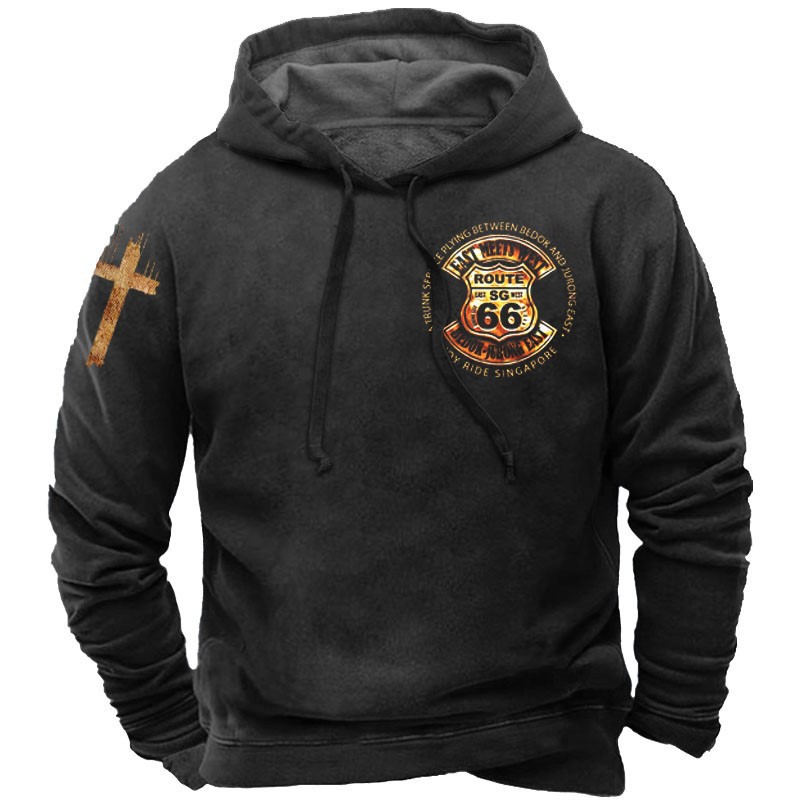 Sudadera de origen ropa nueva moda moda guardia impresión callejera venta caliente digital transfronteriza gorra de fábrica para hombres