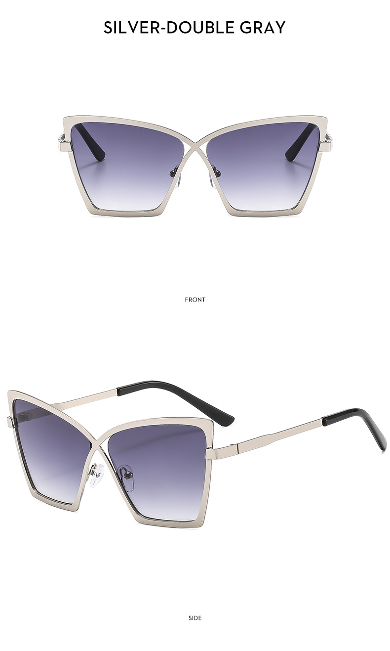 Streetwear Solid Color Ac UV400 Protection cat viene Eye Full Frame Women's Sunglasses display picture 14