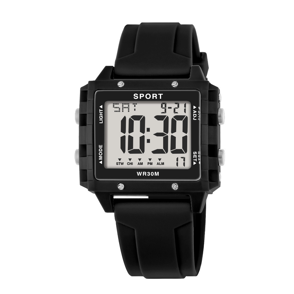 Reloj electrónico de moda para estudiantes adolescentes al aire libre multifuncional alarma de alarma